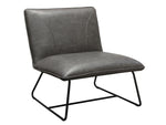 Zenon Gray Armless Chair